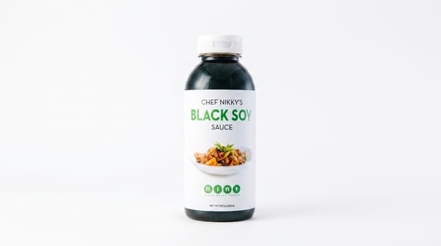 Bottle of Black Soy Sauce.
